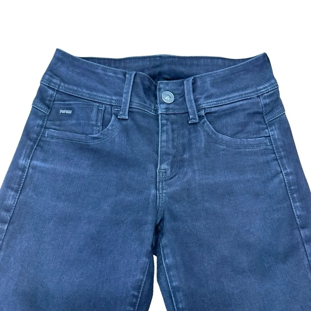G-Star Raw Jeans Super Skinny Women’s Size W25 L32  Black Washed Arc Leg Pants